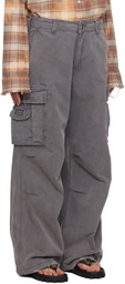ERL Gray Classic Camo Cargo Pants