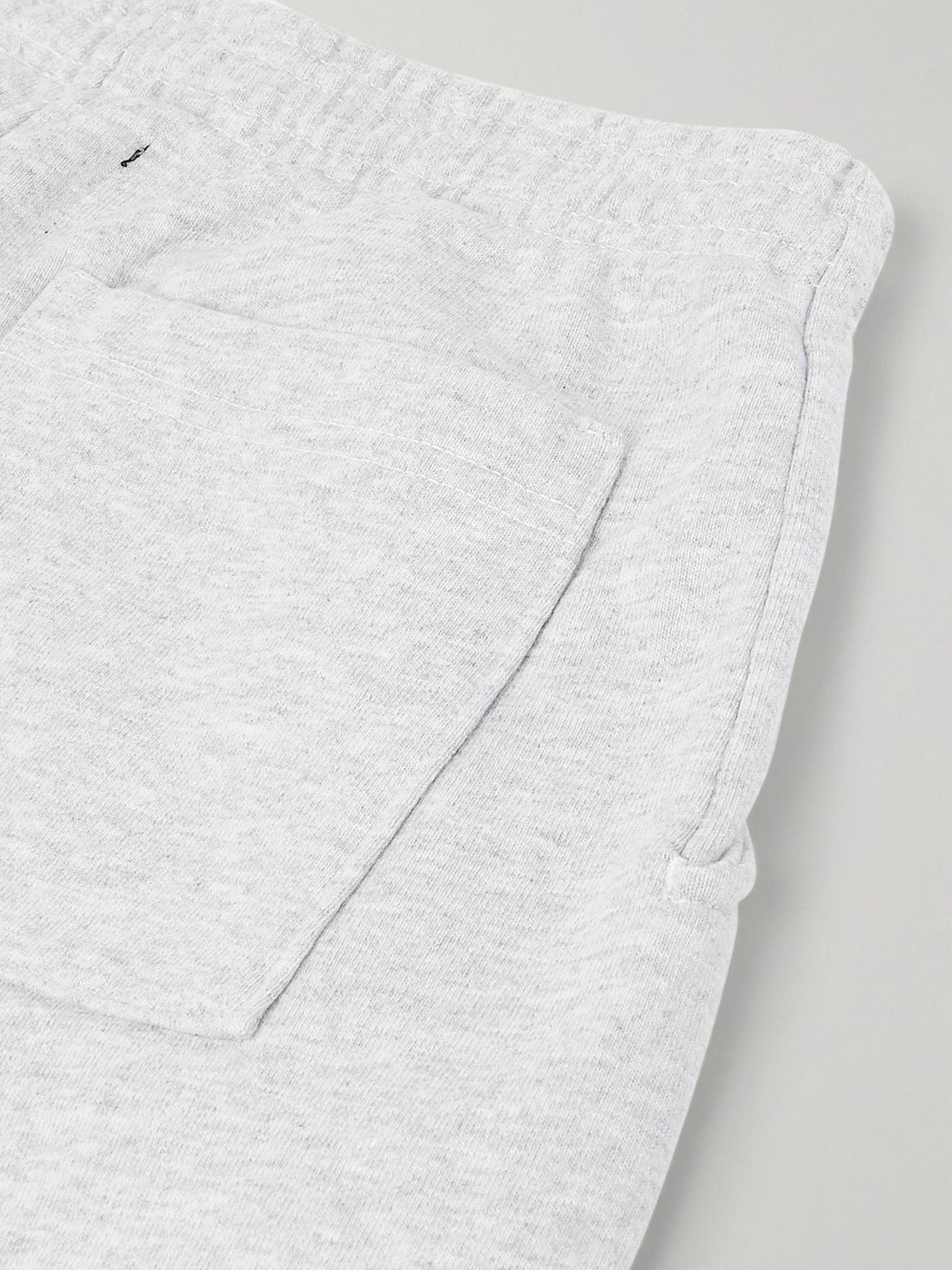 Local Authority LA - LA Slash Tapered Logo-Embroidered Cotton-Jersey Sweatpants - Gray