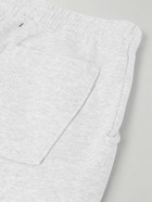 Local Authority LA - LA Slash Tapered Logo-Embroidered Cotton-Jersey Sweatpants - Gray