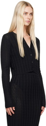 Loulou Studio Black Adiro Cardigan