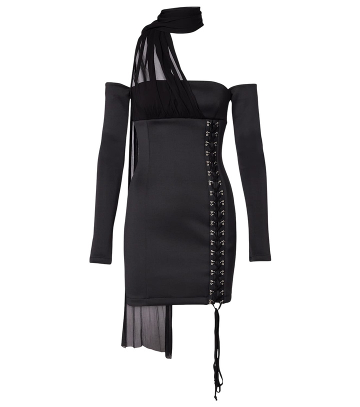 Photo: Blumarine Scuba off-shoulder minidress