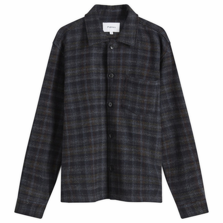 Photo: Palmes Men's Rocco Check Overshirt in Black