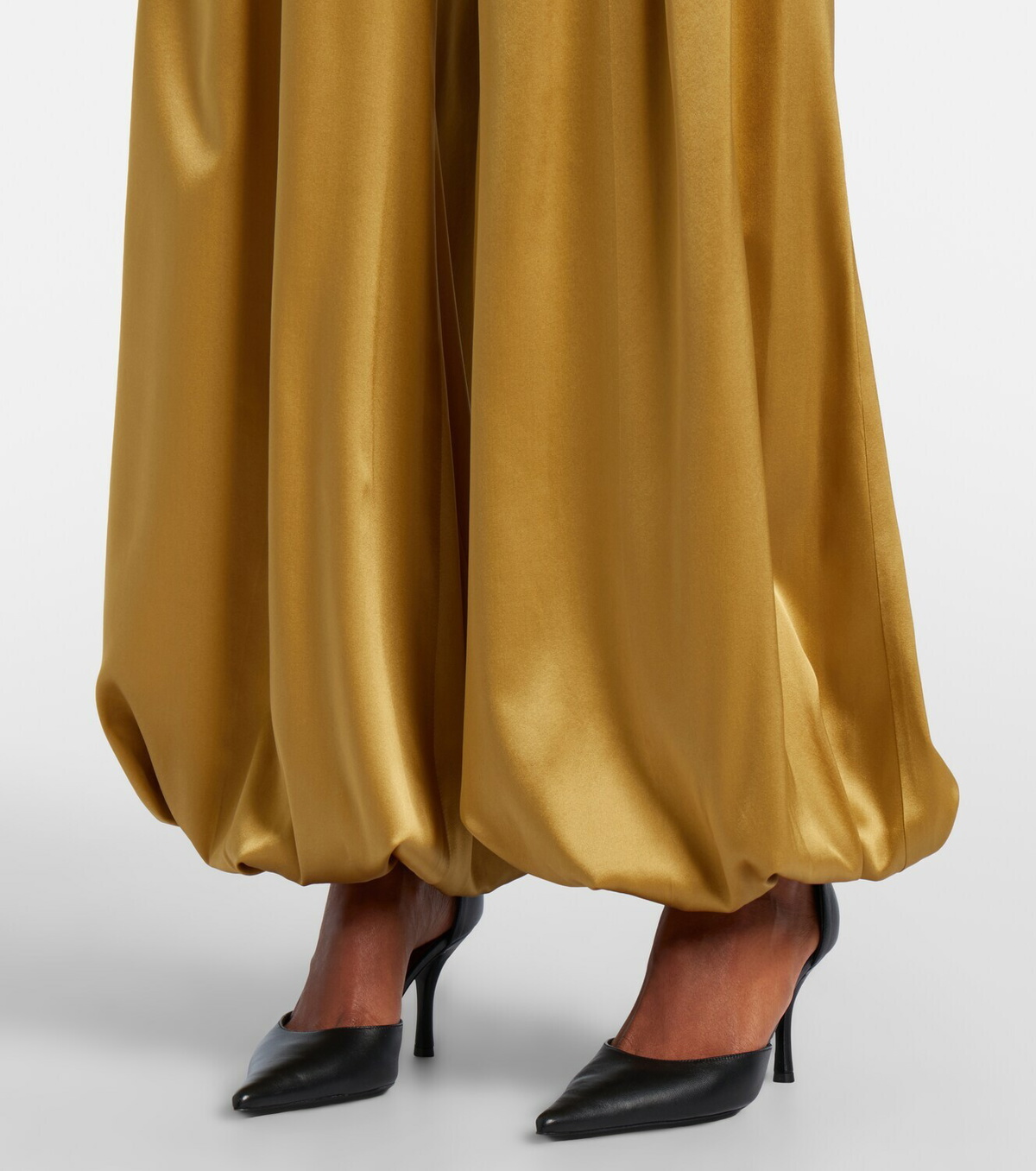 Nina Ricci Silk-blend satin wide-leg pants