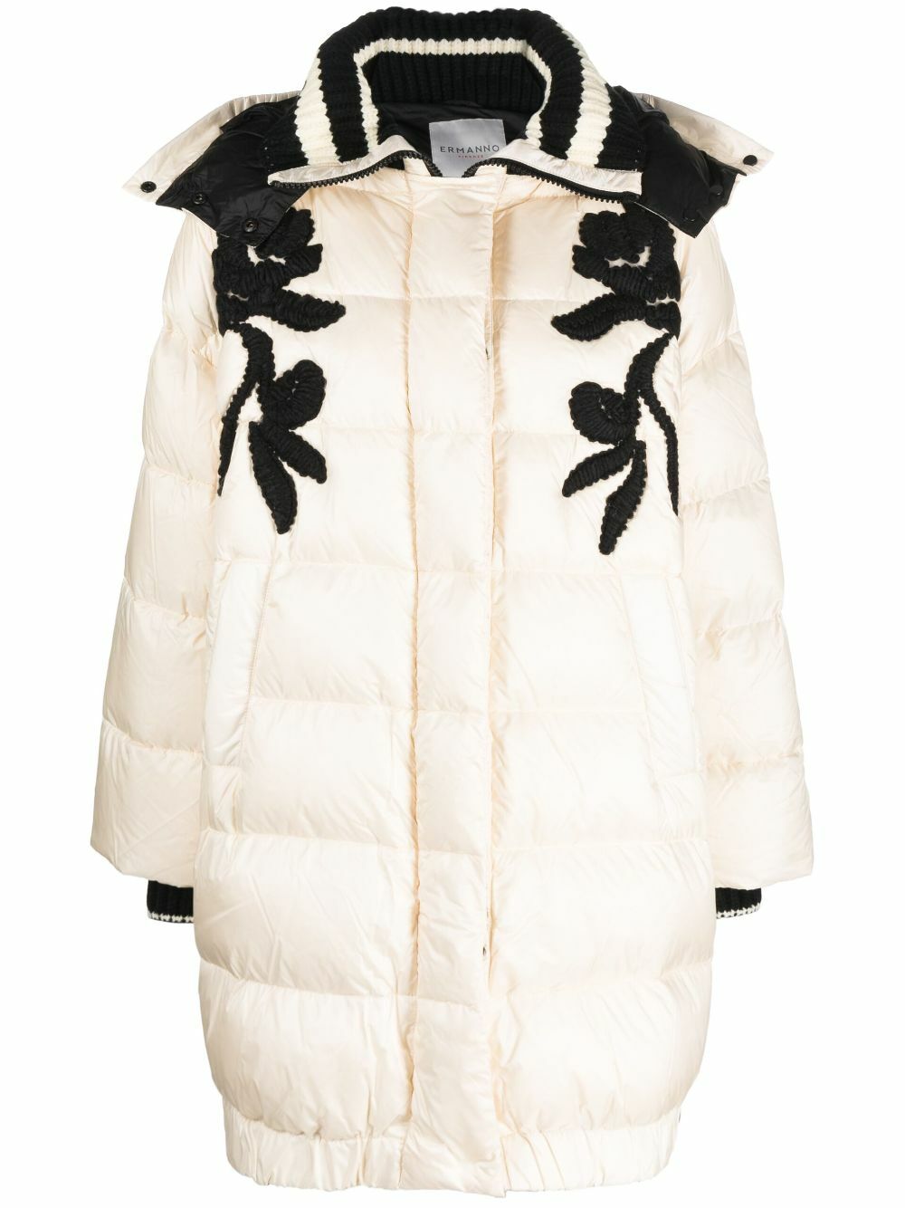 ERMANNO - Embroidered Down Jacket Ermanno