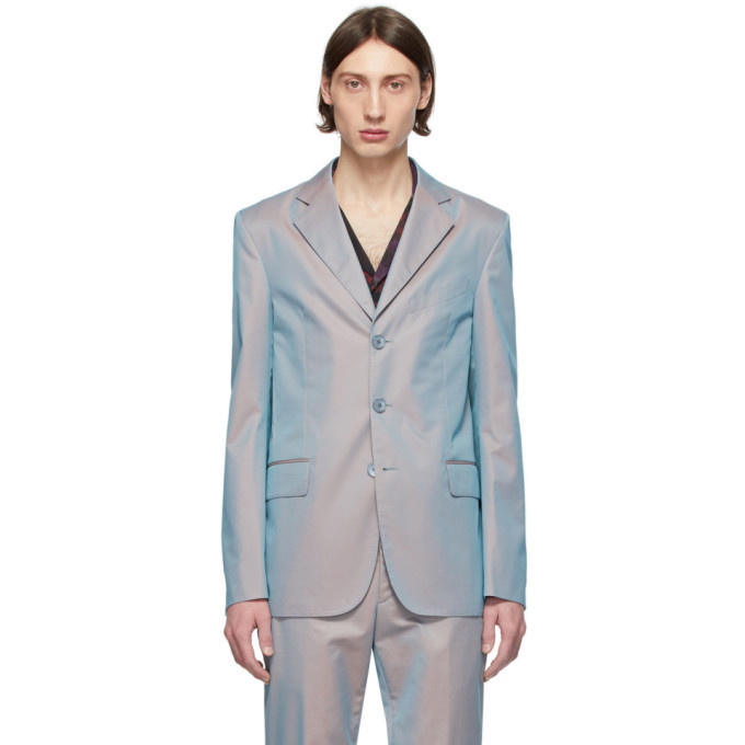 Photo: Givenchy Grey and Orange Iridescent Blazer