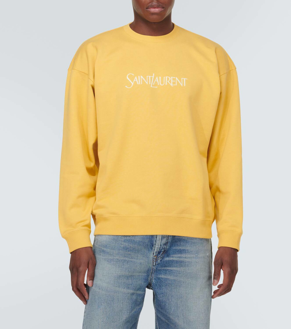 Saint Laurent Logo cotton jersey sweatshirt Saint Laurent