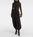 Valentino Lace turtleneck bodysuit