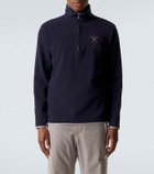 Brunello Cucinelli Cashmere and cotton-blend half-zip sweatshirt
