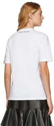 Alexander McQueen White & Pink Print T-Shirt