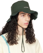 Jacquemus Green 'Le Bob Gadjo' Bucket Hat