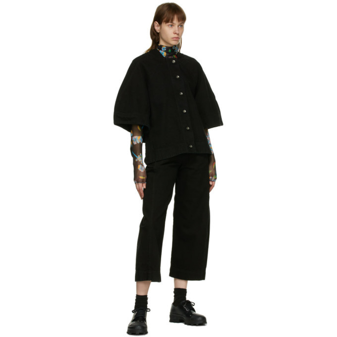 Henrik Vibskov Black Denim Sponge Jacket Henrik Vibskov