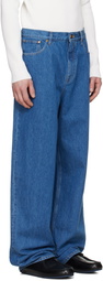 Jil Sander Blue Faded Jeans