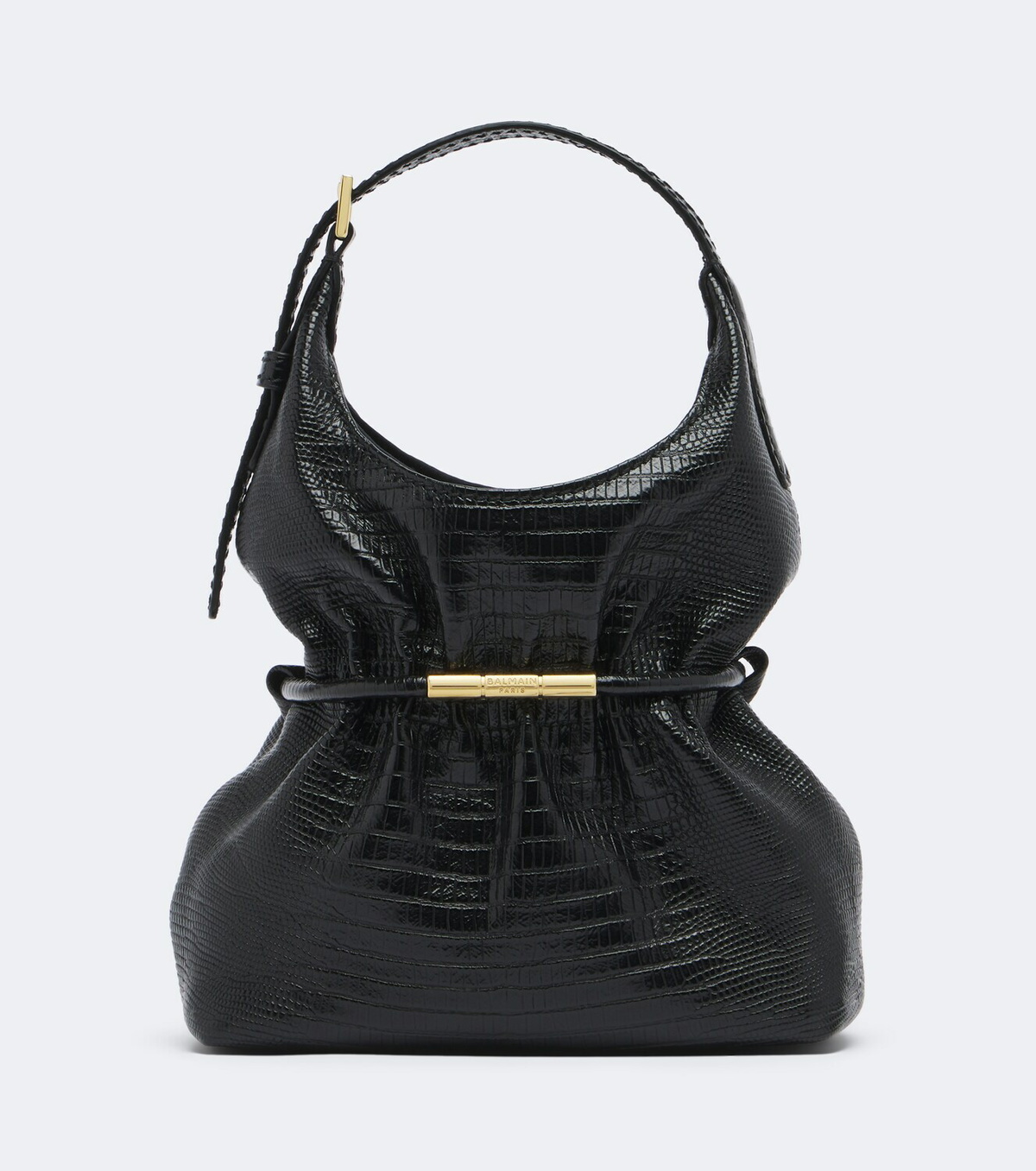 Balmain Sphynx Mini leather top-handle bag