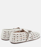 Alaïa Vienne leather ballet flats