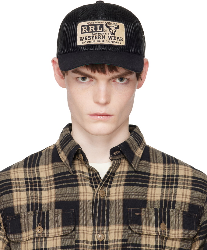 Photo: RRL Black Western Trucker Cap