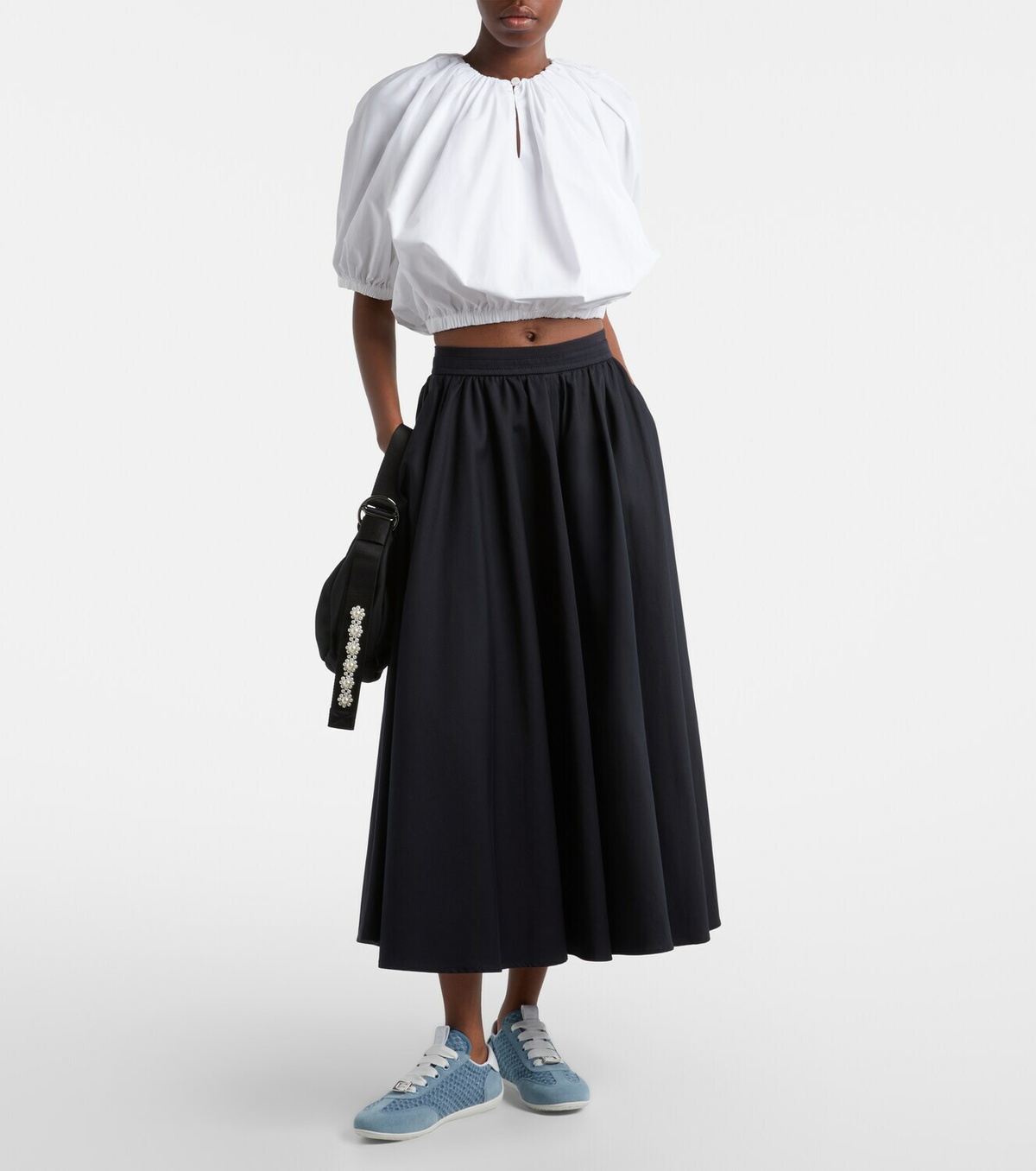 Roger Vivier Viv' suede-trimmed sneakers