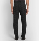 Wacko Maria - Grey Tapered Houndstooth Pleated Wool-Blend Trousers - Gray