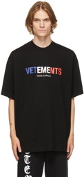 VETEMENTS Black Jersey France Logo T-Shirt