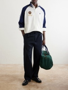 Polo Ralph Lauren - Wimbledon Logo-Embroidered Cotton-Blend Piqué Zip-Up Sweatshirt - White