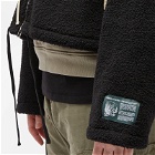 Reese Cooper Men's Modular Pocket Sherpa Fleece in Black