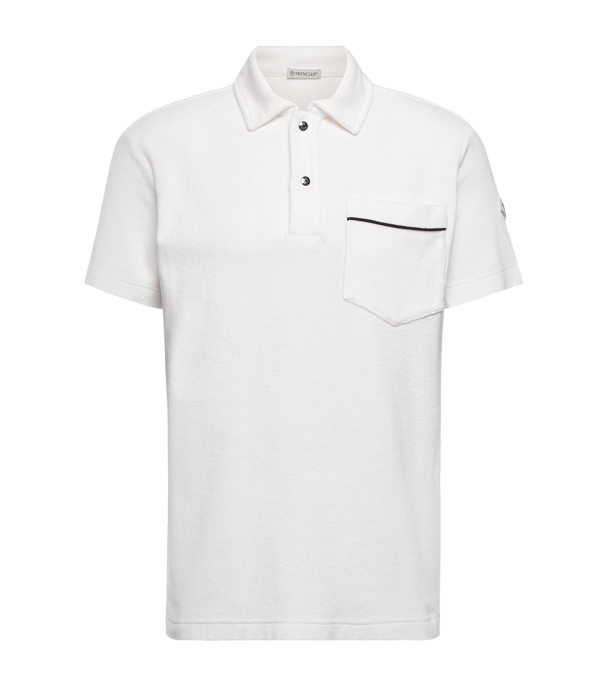 Moncler Women's Cotton Blend Polo Shirt Blue main image 1
