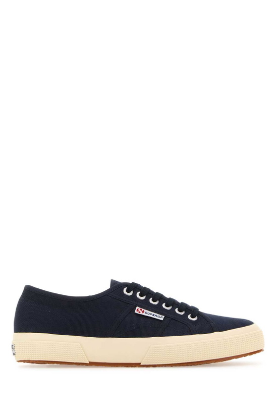 Photo: Superga Navy Blue Canvas 2750 Sneakers