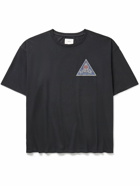 Rhude - Cadeaux Logo-Print Cotton-Jersey T-shirt - Black