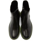 Neil Barrett Black Neon Detail Chelsea Boots