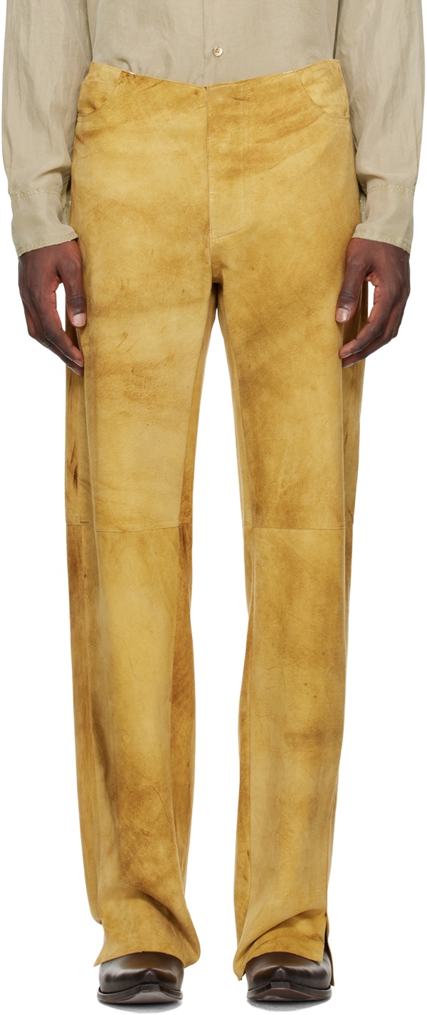 Photo: Gabriela Coll Garments Yellow No.214 Trousers