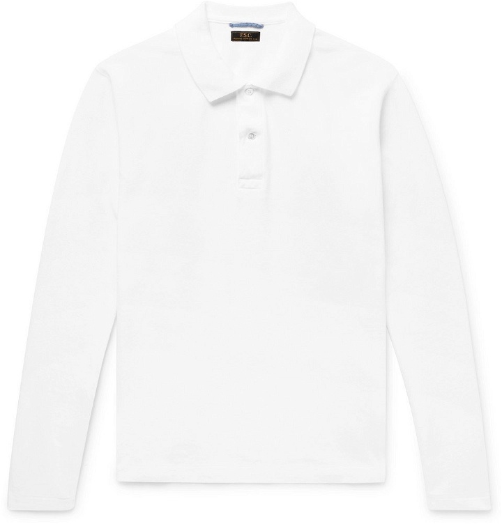 Photo: Freemans Sporting Club - Cotton-Piqué Polo Shirt - Men - White