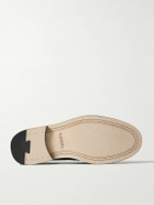VINNY's - Townee Glossed-Leather Penny Loafers - Black