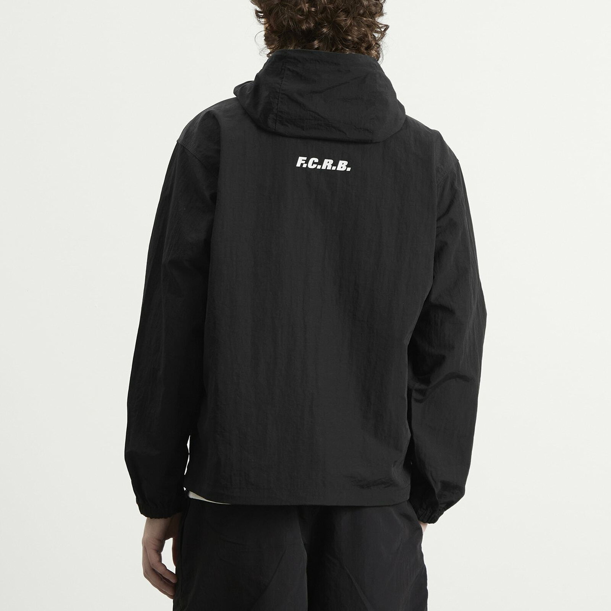 F.C. Real Bristol Men's Nylon Hooded Jacket in Black