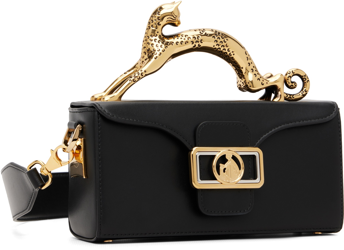 Lanvin Black Pencil Cat Bag
