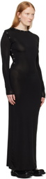 Y/Project Black Snap Off Maxi Dress