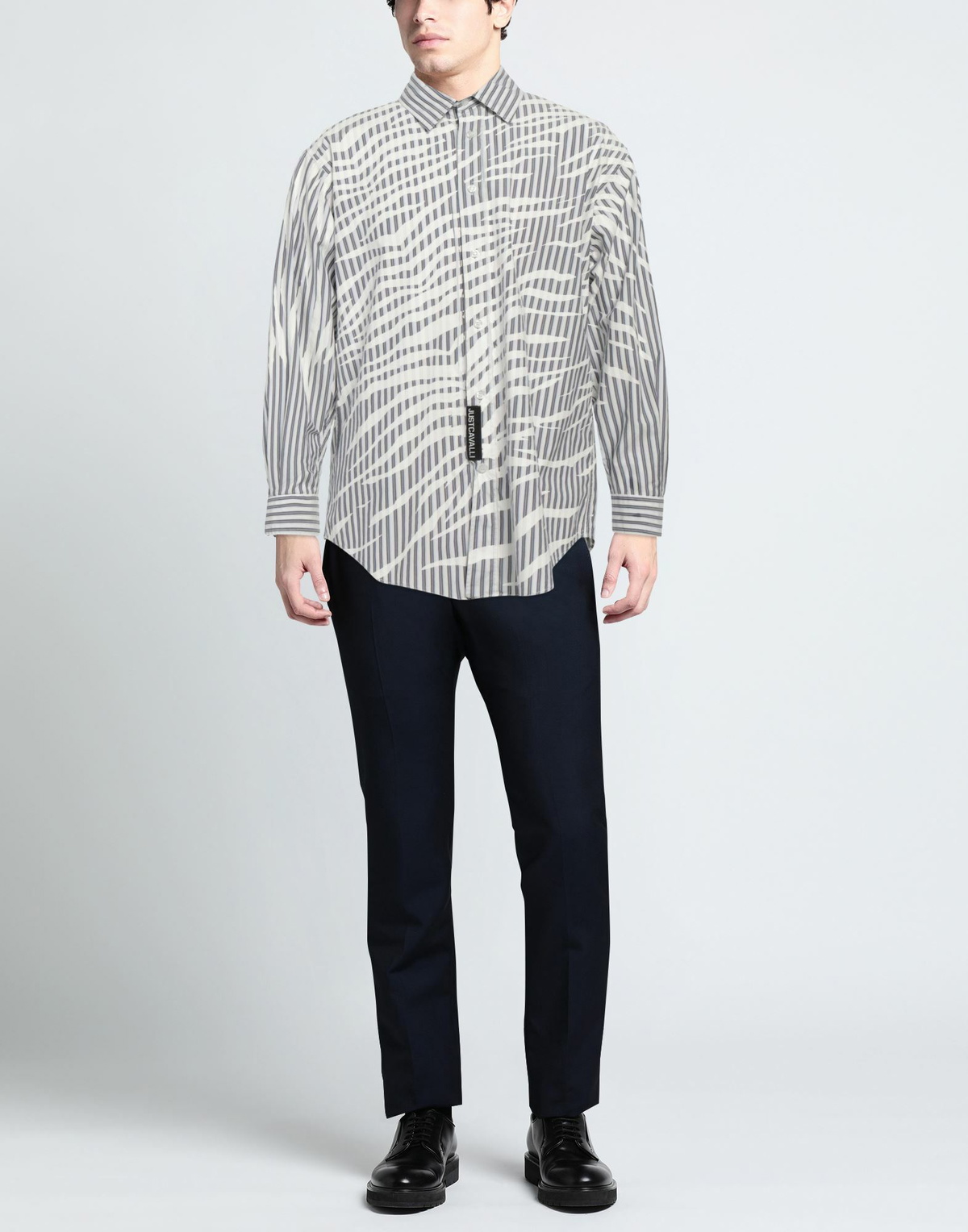 Just Cavalli Mens Shirt in Off white