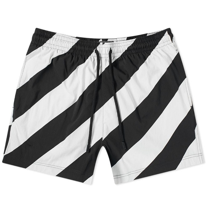 Photo: Off-White x Vilebrequin Striped Moorise Swim Short