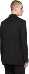 The Letters Black Single-Breasted Blazer