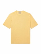 Federico Curradi - Linen and Organic Cotton-Blend T-Shirt - Yellow