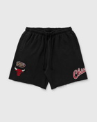 Mitchell & Ness Nba Postgame Fleece Shorts Vintage Logo Chicago Bulls Black - Mens - Sport & Team Shorts