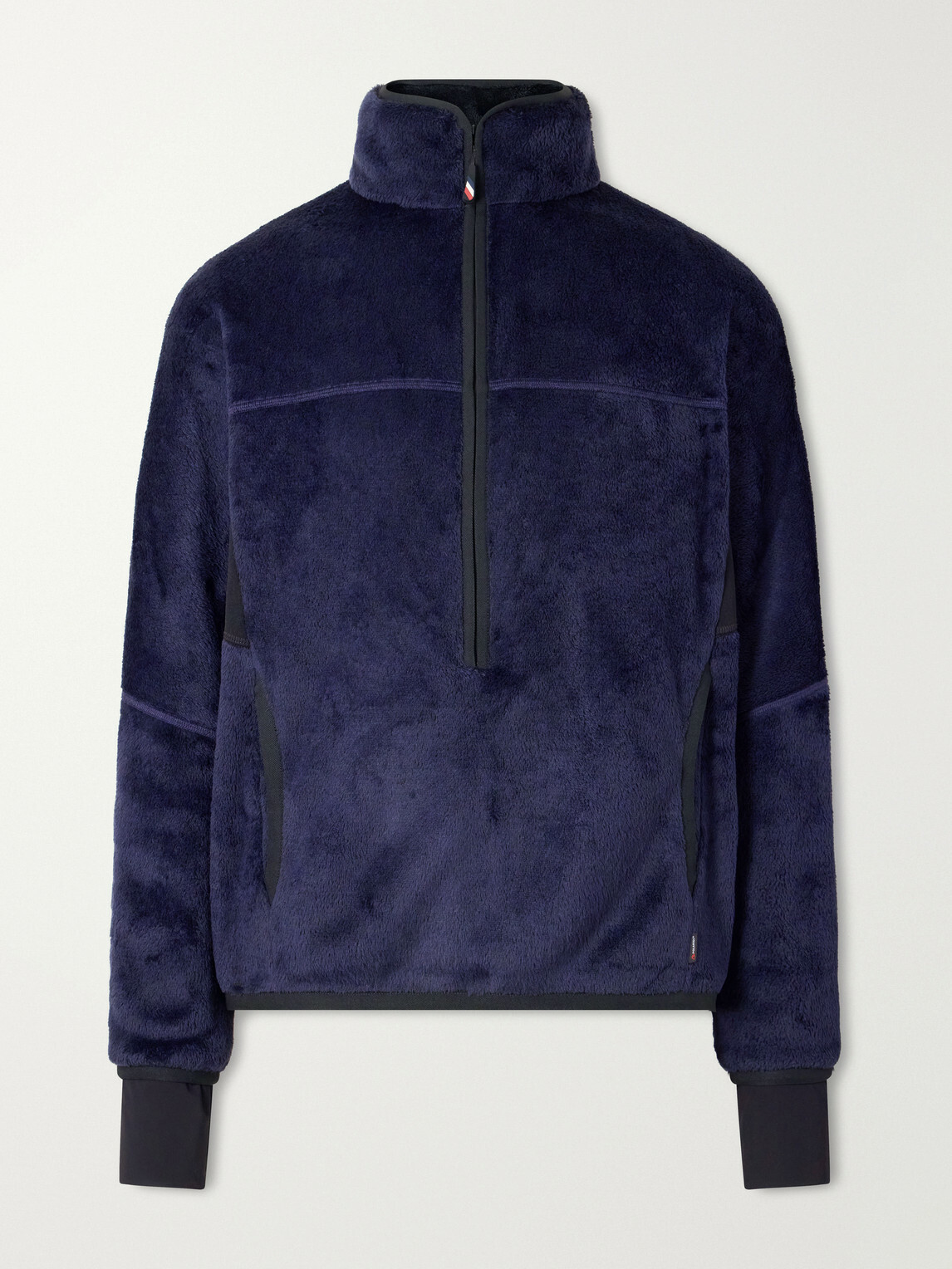 Moncler Grenoble - Panelled Polartec® Fleece Half-Zip Ski Mid-Layer - Blue