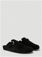 Mirvinh Shearling Mules in Black