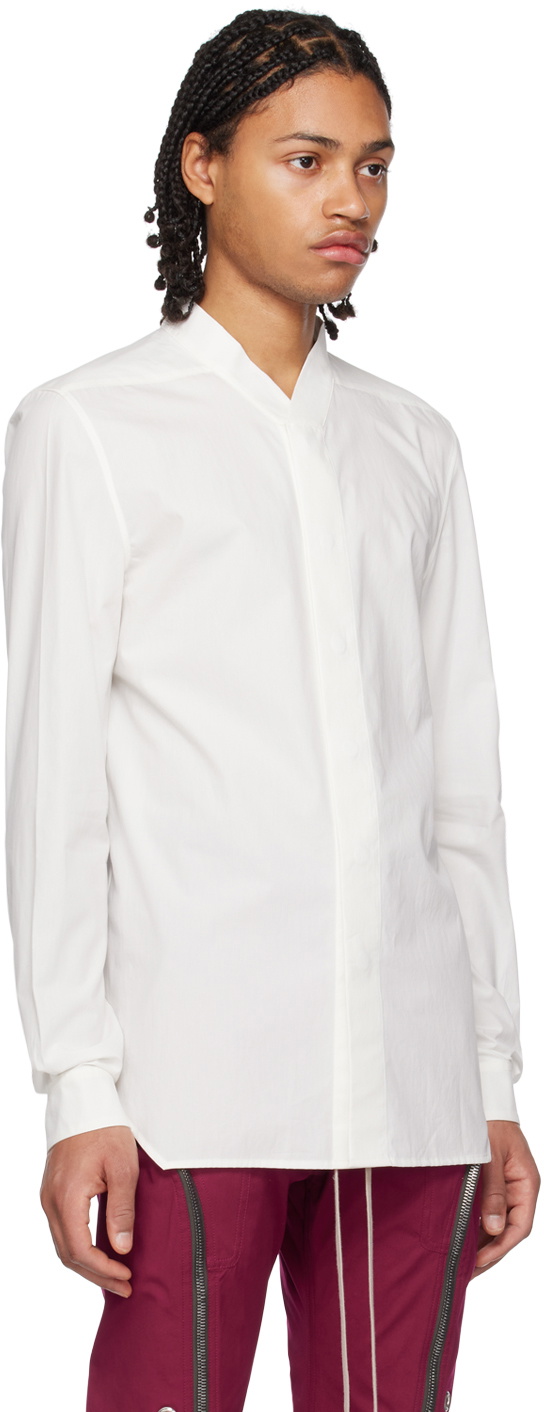 Rick Owens White Faun Shirt Rick Owens