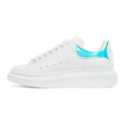 Alexander McQueen White Holographic Oversized Sneakers