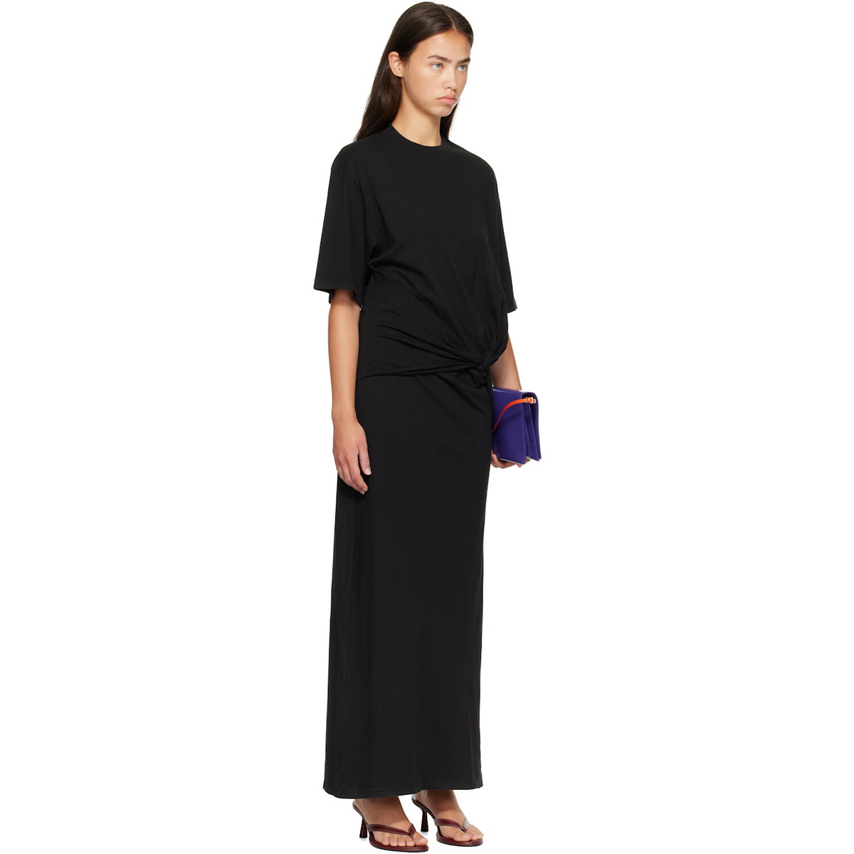 AGOLDE Black Zanna Maxi Dress