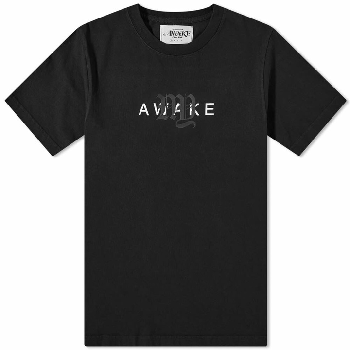 Photo: Awake NY Men's College Logo T-Shirt in Black