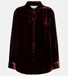 Asceno London velvet shirt
