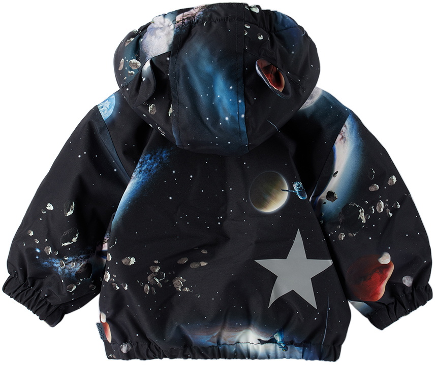 Molo Baby Black Printed Jacket