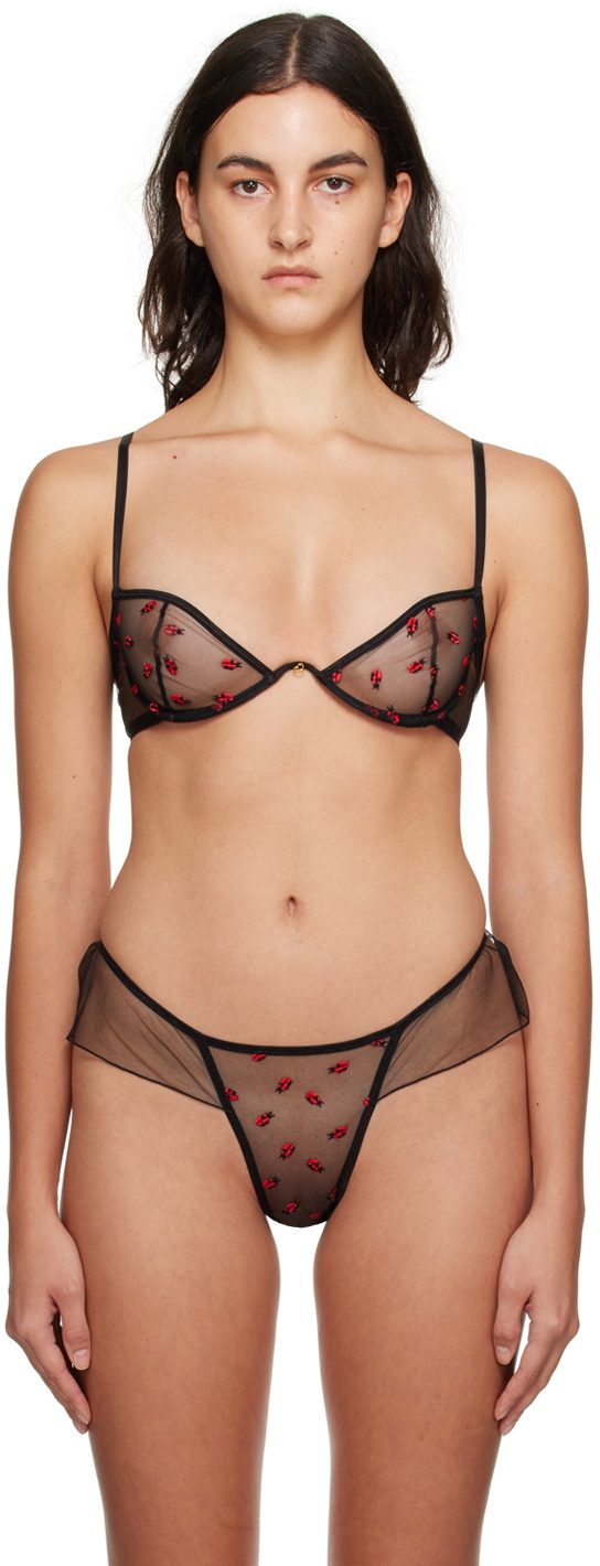 Le Petit Trou Black Coccinelle Underwire Bra