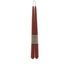 ferm LIVING Dipped Candles - Set of 2 in Rust