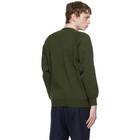 Comme des Garcons Homme Deux Khaki Lochaven of Scotland Edition Y-Neck Cardigan